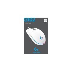 Logitech Gaming Mouse G102 LIGHTSYNC - Optisk Kabling i Hvid | Perfekt til Gaming & Præcision